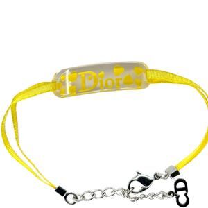 Dior Lucite Heart Logo Bracelet – Y  Ribbon – 2004 Pre-Owned Y2K Edition no box